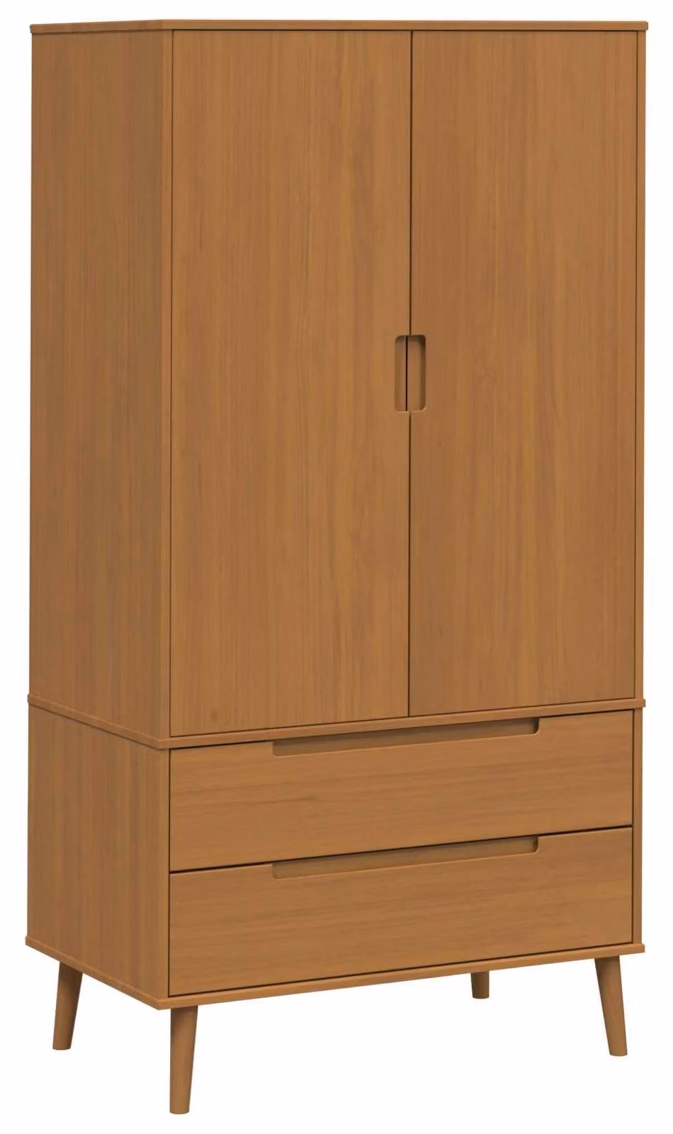 Armadio MOLDE, colore caramello, dimensioni 90 x 55 x 175 cm