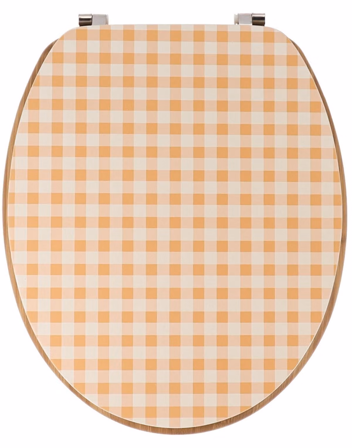 TENDANCE: Sedile per WC, copriwater, copriwc, 37 x 46 cm, dorato e bianco. Copriwater per bagno