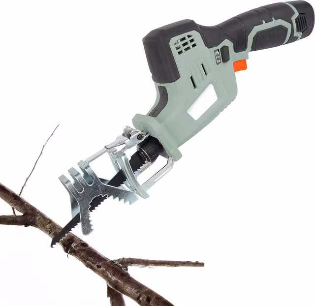 Seghetto Alternativo Kombo con Scarpa Inclinabile 45 e 3 Lame, 12V 1300mAh, Grigio