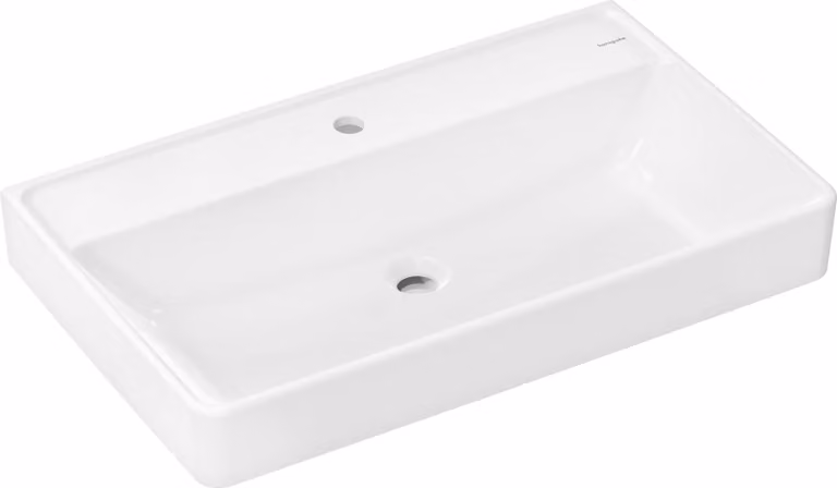 hansgrohe Xanuia Q lavabo, avec trou pour robinet, sans trop-plein, 800x480mm, blanc, 60227450, 60227450
