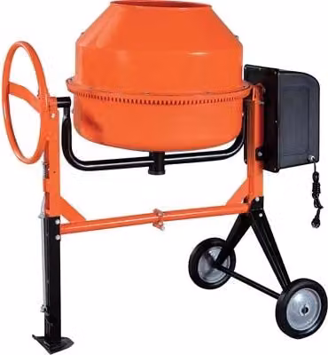 Betoniera a bicchiere Workit Watt 800 220 V arancione con cestello in acciaio inox da 180 L