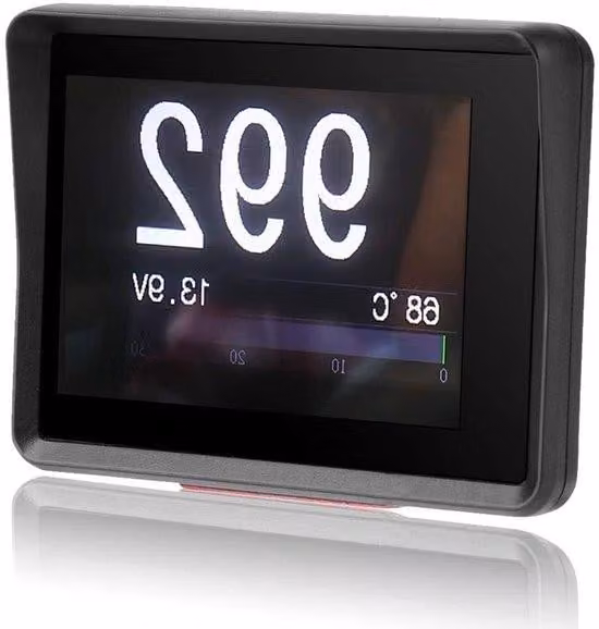 Multimetro digitale con display nero per auto