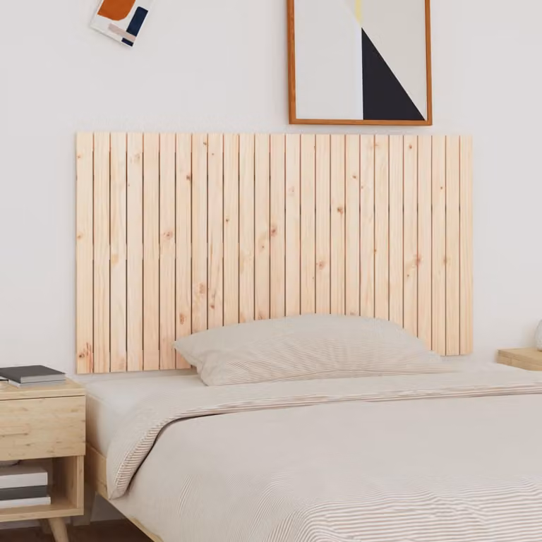 vidaXL Testiera da Parete 166x3x90 cm in Legno Massello di Pino