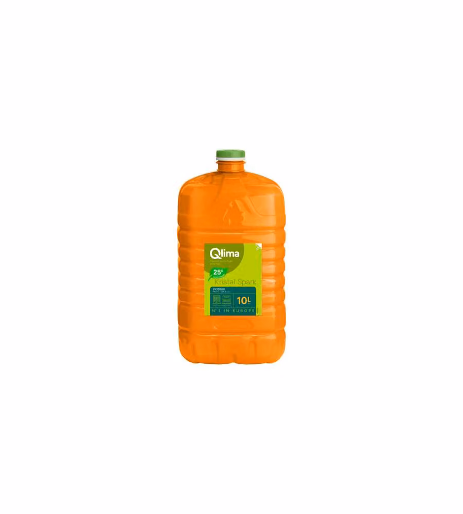 Qlima Combustibile Kristal Spark 10L - Arancione - Riscaldamento Sostenibile