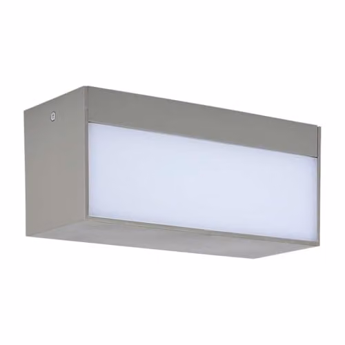 Lampada LED da Muro Rettangolare 12W Doppio Fascio Luminoso Colore Grigio 6400K IP65