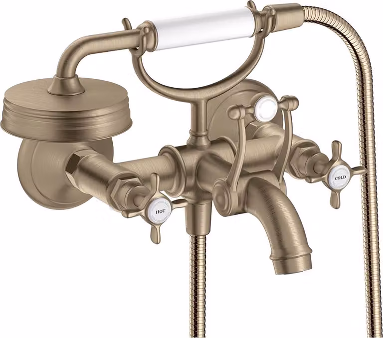 hansgrohe AXOR Montreux Mitigeur bain à 2 poignées pour montage apparent, 16540820, 16540820