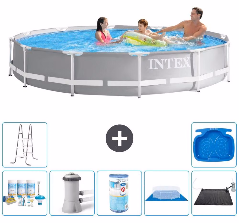 Struttura per piscina a forma di prisma - 366x76 cm - composta da 8 elementi - modello S31930