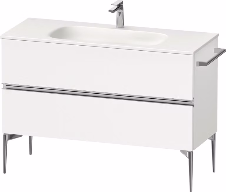 Duravit Sivida Meuble sous-lavabo, 2 tiroirs, poignée profilée chromée, 1210x477x592mm, pour Sivida, SV4653010180000, SV4653010180000