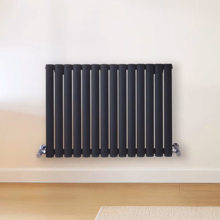 Radiatore di Design Orizzontale Grigio (Carbon Grigio) - 600mm x 826mm - Pannello Doppio  - Revive