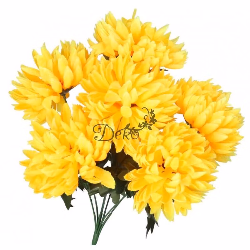 Fiori artificiali, bouquet di crisantemi molto realistici, grande