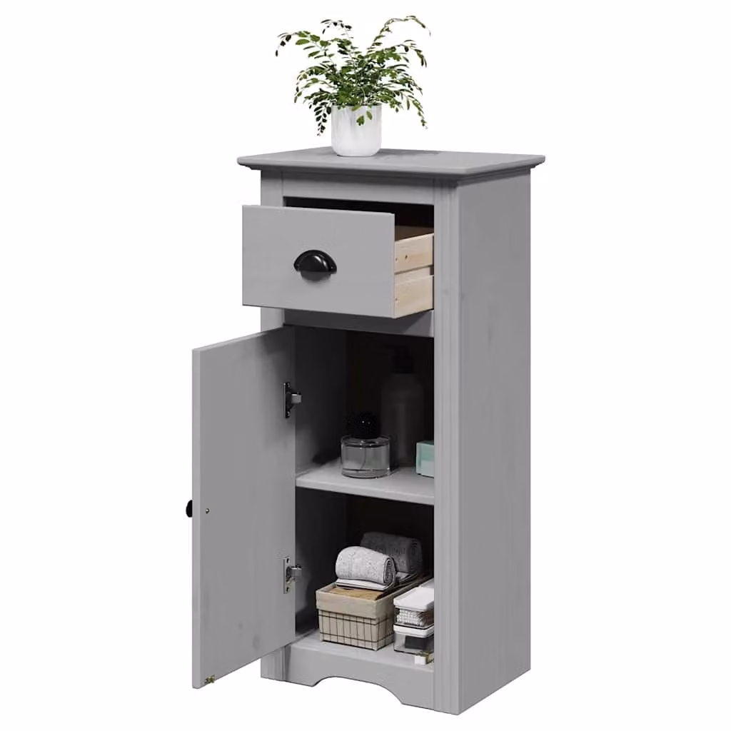 Mobile da bagno vidaXL BODO grigio con ante e cassetti L: 44 cm, P: 30 cm, H: 90 cm