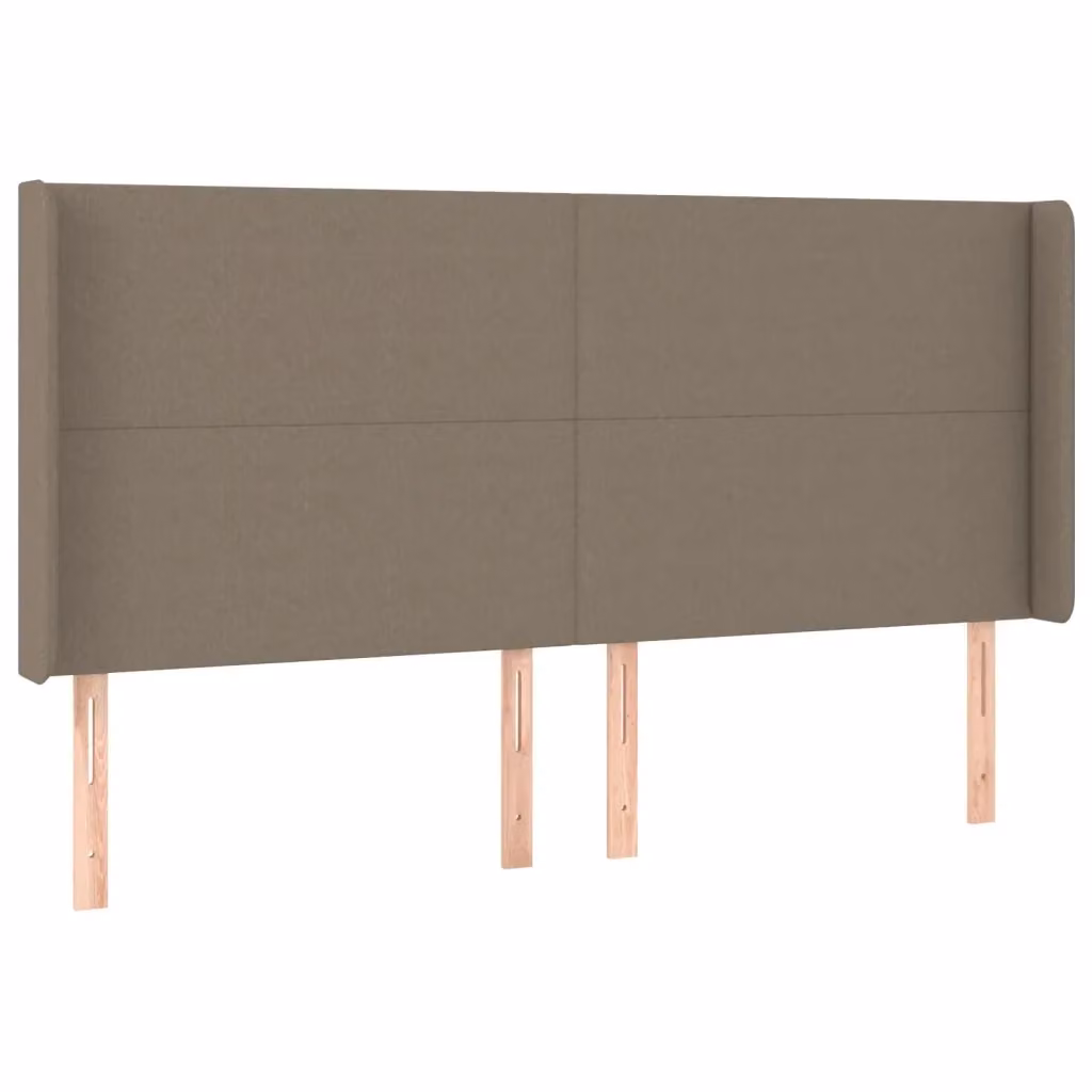 Testiera ad orecchio Design Mania in tessuto beige L: 163 cm, P: 16 cm, H: 118-128 cm – 2