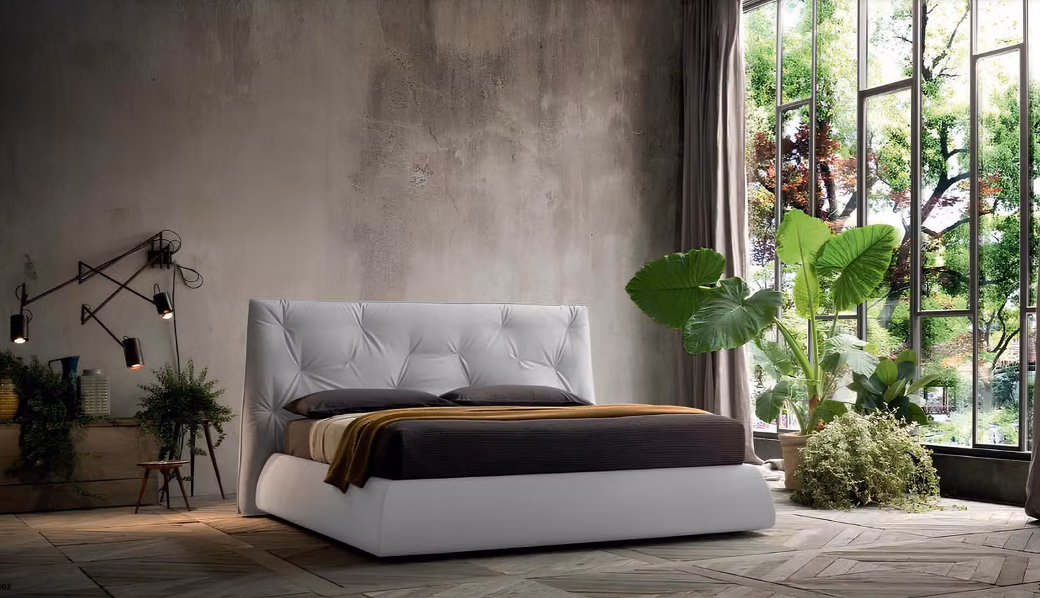 Design Einrichtung Polsterbett Rahmen Luxus Bett Hotel Royal Möbel Stoff Betten