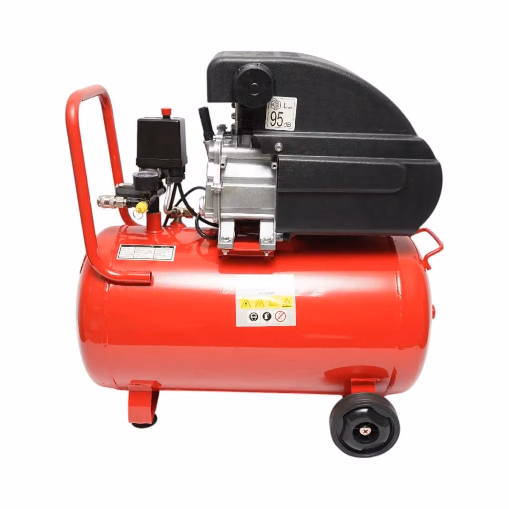 Compressore d'aria THOR rosso da 50L con motore da 1,5KW/2HP e pressione massima di 8 bar – 2