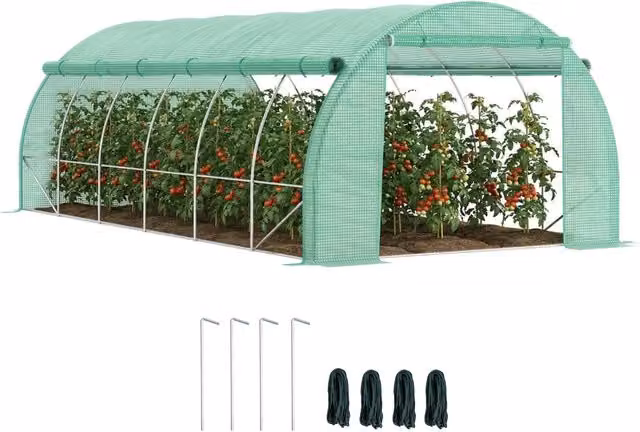Serra da giardino tunnel ¨C Minimal ¨C 4x3x2 m verde acciaio PE