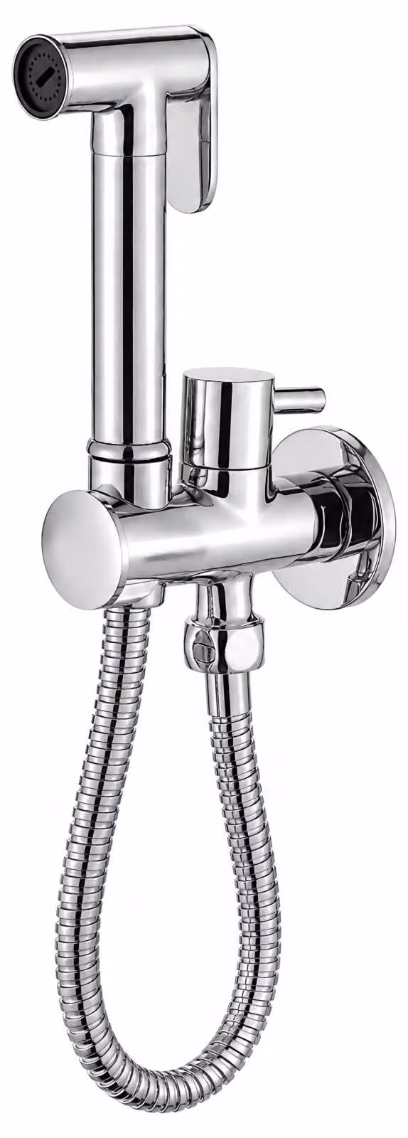 Rubinetti per bidet in ottone con finitura cromata, ideali per l'igiene personale