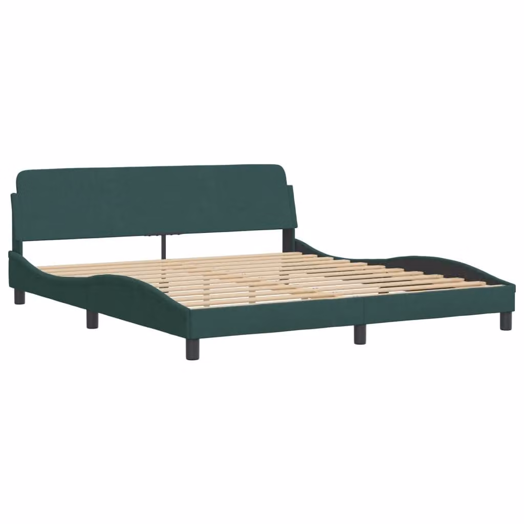 Giroletto Dover Verde Scuro 180x200 cm in Velluto