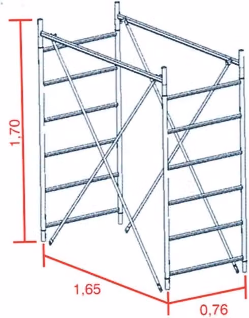 Alzata Torre Grim 170 cm