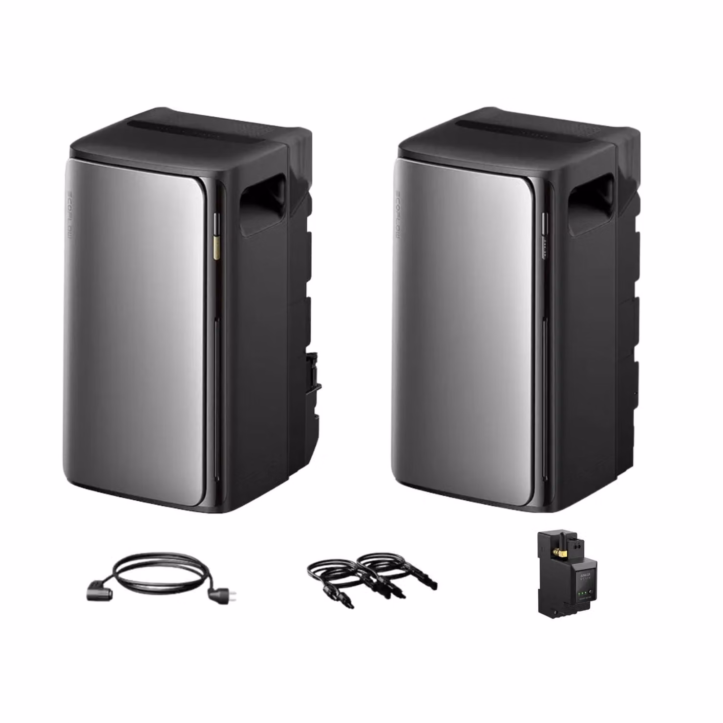 Powerness Impianto fotovoltaico da balcone con accumulo, EcoFlow Stream Ultra All-in-One 1920Wh con Stream AC Pro 1920Wh e contatore intelligente per impianto fotovoltaico da balcone