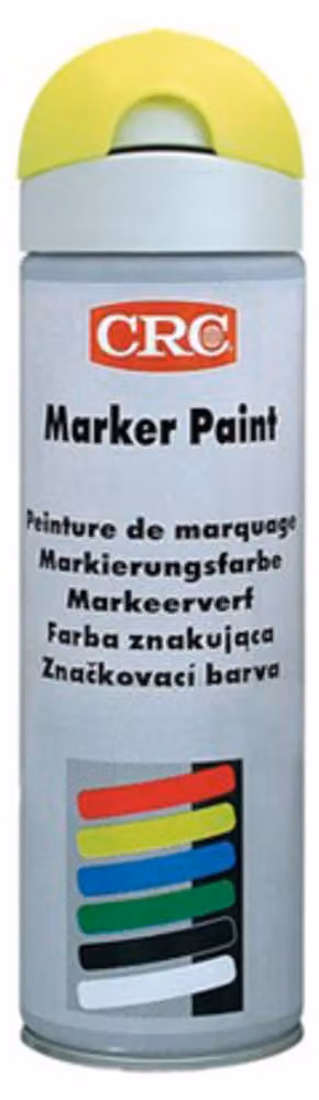CRC Vernice segnaletica Marker Paint, 500 ml, giallo brillante 10158 (Marker)