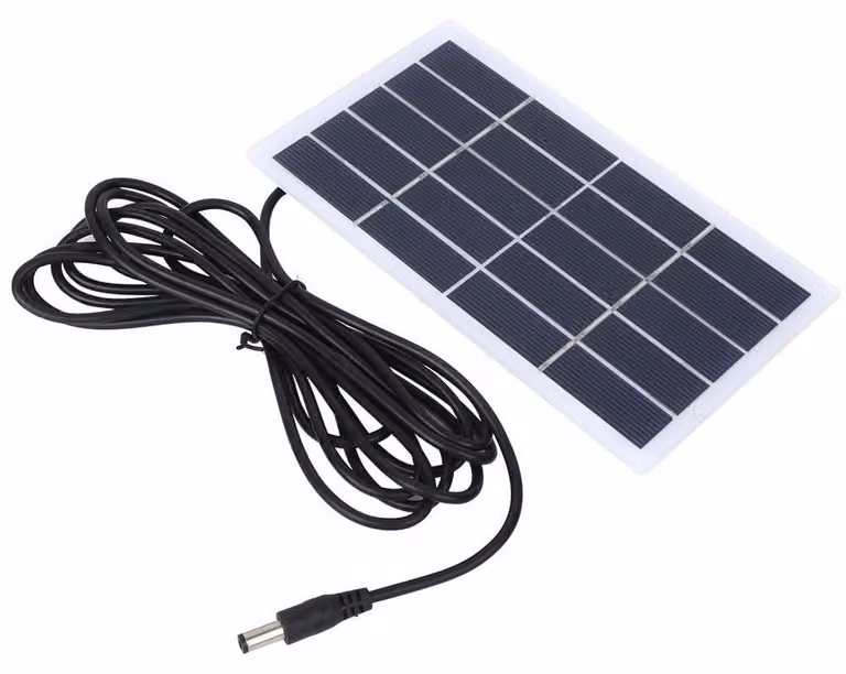 Pannello solare da 2W, 5V, in polisilicio, con interfaccia DC a 3,7V