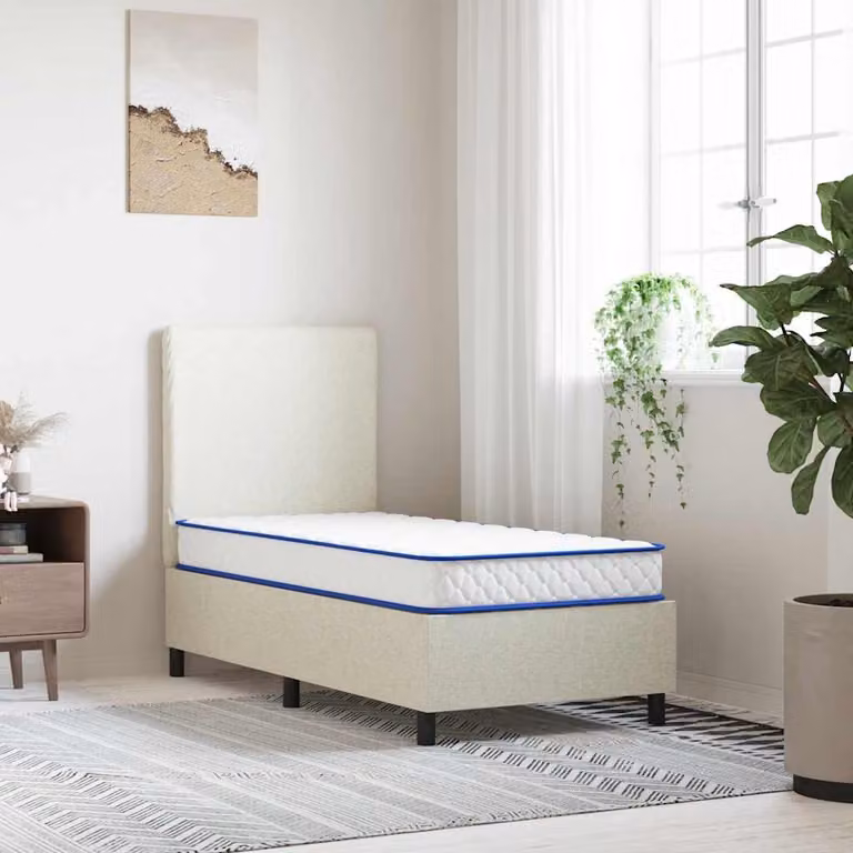 vidaXL Materasso in schiuma viscoelastica bianco L: 160 cm, P: 80 cm, H: 17 cm