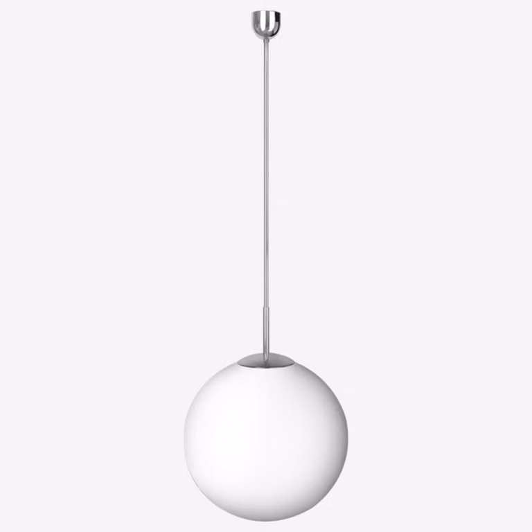Lampada a sospensione LUCIS POLARIS ZT PE 37,3 W LED 4000 K in plastica cromata opalina ZT.P2.500.80 PE