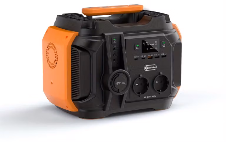 Power Station – Generatore portatile – Batteria al litio da 540Wh – Onda sinusoidale pura – Porte AC e USB
