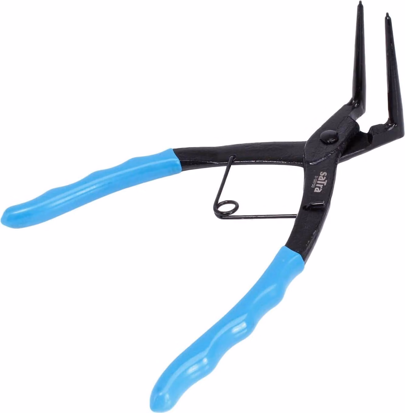 Pinza per anelli Seeger interni con punta curva a 90 gradi ,180 mm(7'')