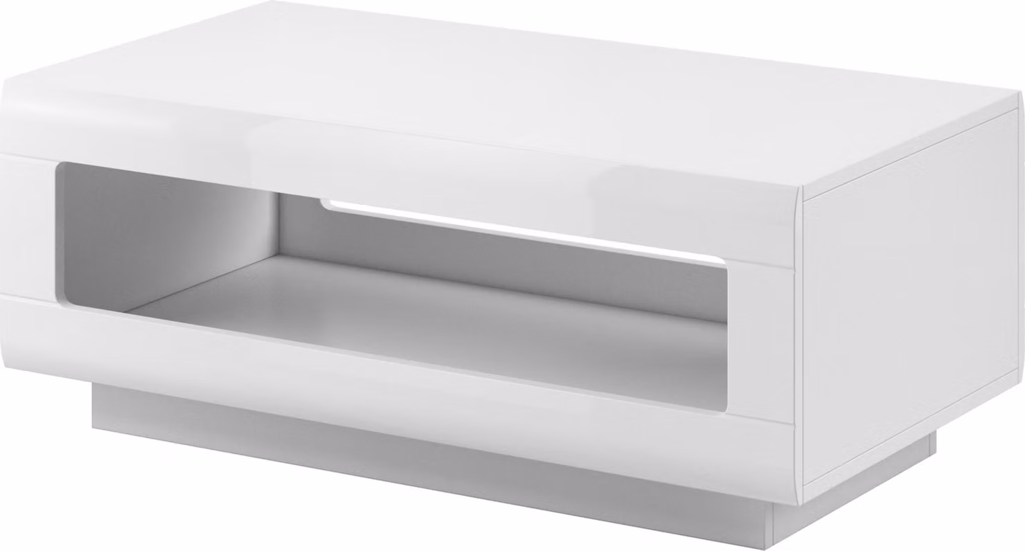 Tavolino Masseno TULLIA 110 cm Tavolino da salotto Tavolino da divano Tavolino da soggiorno Bianco