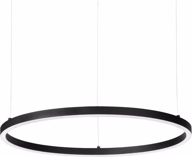 Sospensione Moderna Oracle Alluminio-Materie Plastiche Nero Led 39W 3000K