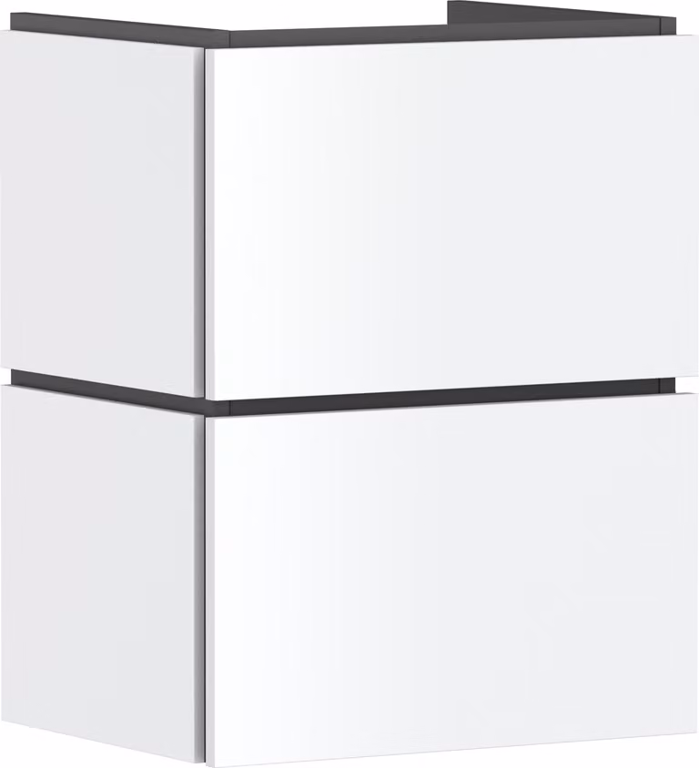 hansgrohe Xilesa E Meuble sous-lavabo pour lave-mains, 2 tiroirs PushOpen, 480x380x620mm, 54290700, 54290700