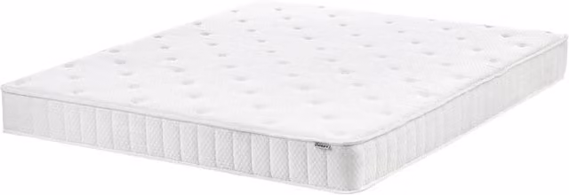 Materasso double face in tessuto di colore bianco 160 x 200 cm medio duro camera da letto