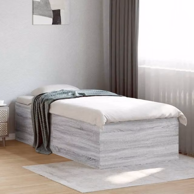 Struttura letto a pavimento Sonoma vidaXL grigio L: 80 cm, P: 200 cm, H: 203 cm