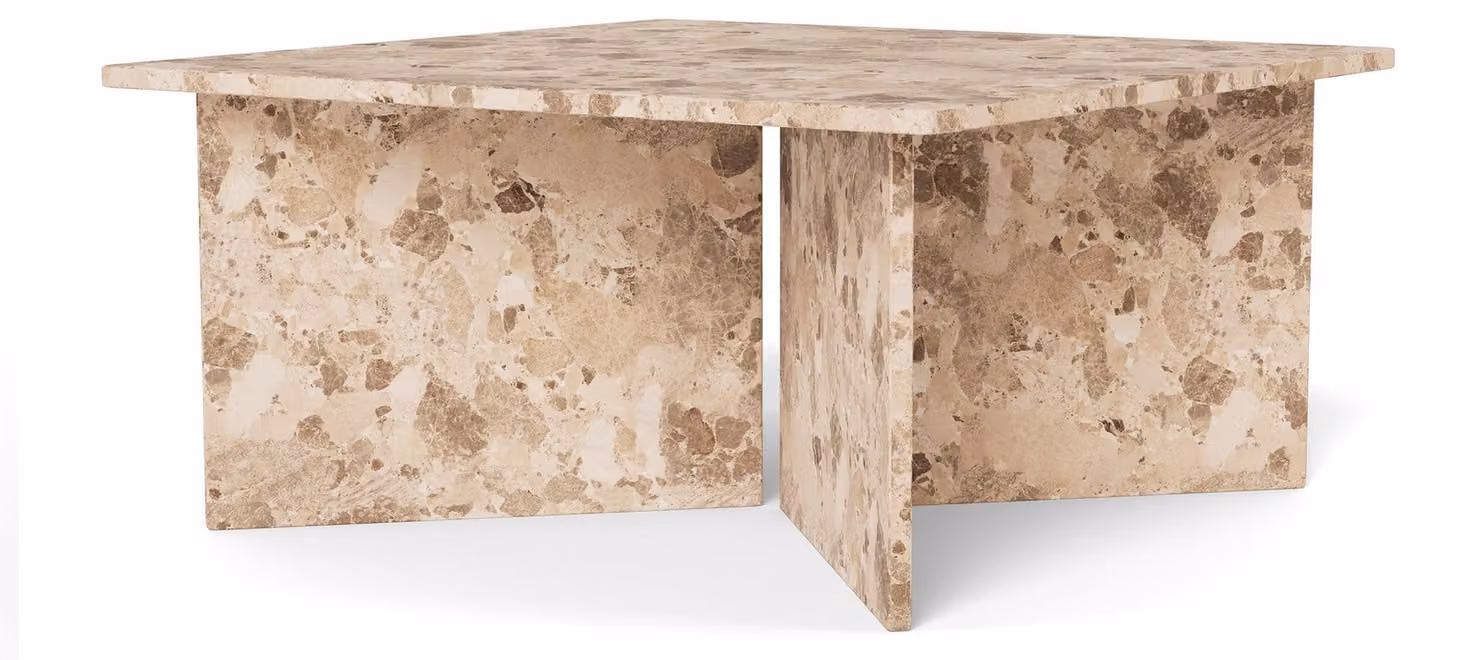 Tavolino Plaris, marmo beige