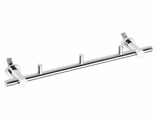 Porta asciugamani Bemeta RAWELL per elemento riscaldante con appendini 35 cm lucido