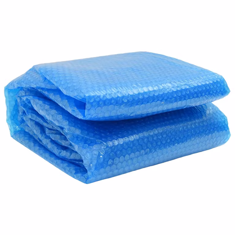 Copertura termica solare per piscina rotonda vidaXL, blu, diametro: 356 cm