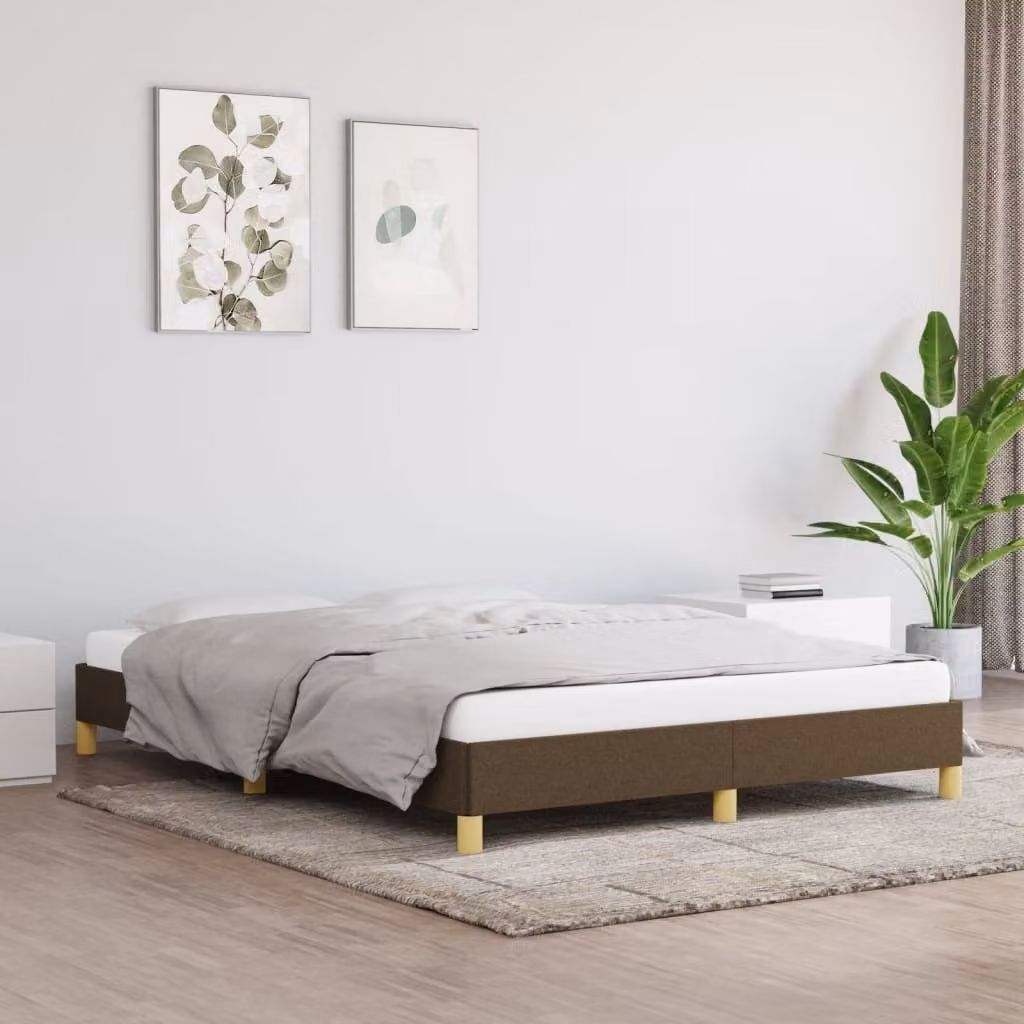The Living Store rete marrone scuro 140x190 cm in tessuto