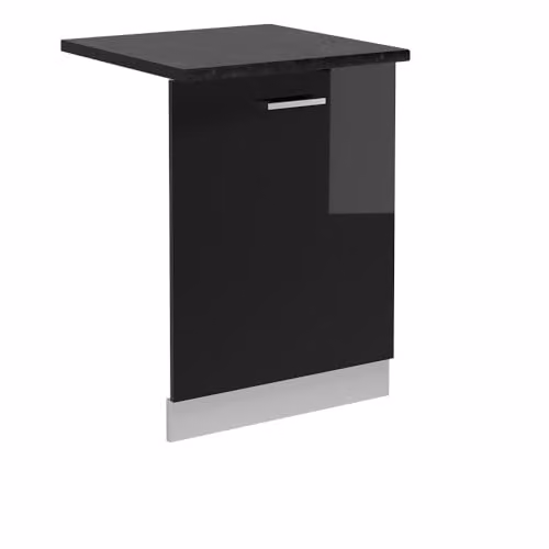 Vicco Frontale lavastoviglie R-Line, Nero lucido, 60 cm