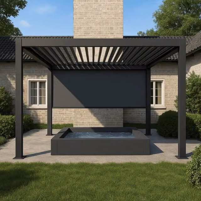 Tenda laterale 4M Ombréa S2 - Antracite