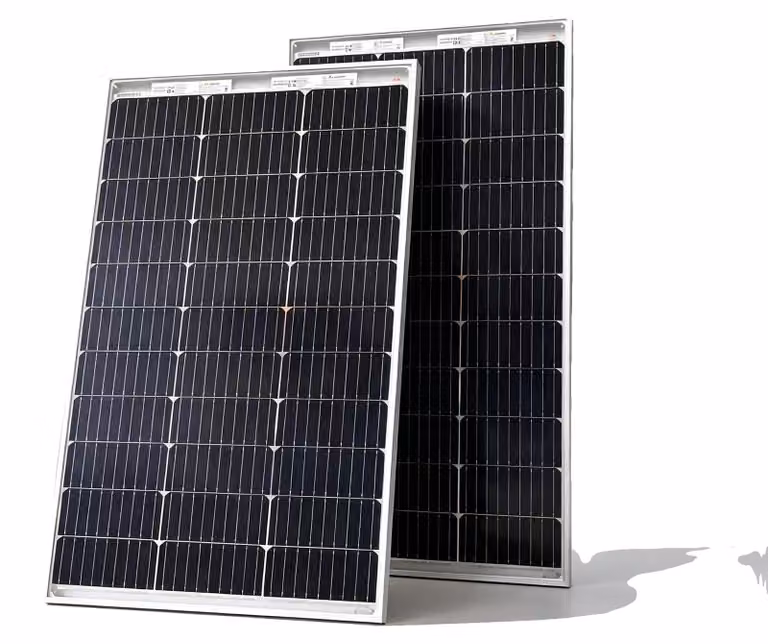 Pannelli solari, design bifacciale, alta efficienza, 2 pannelli bifacciali da 100W