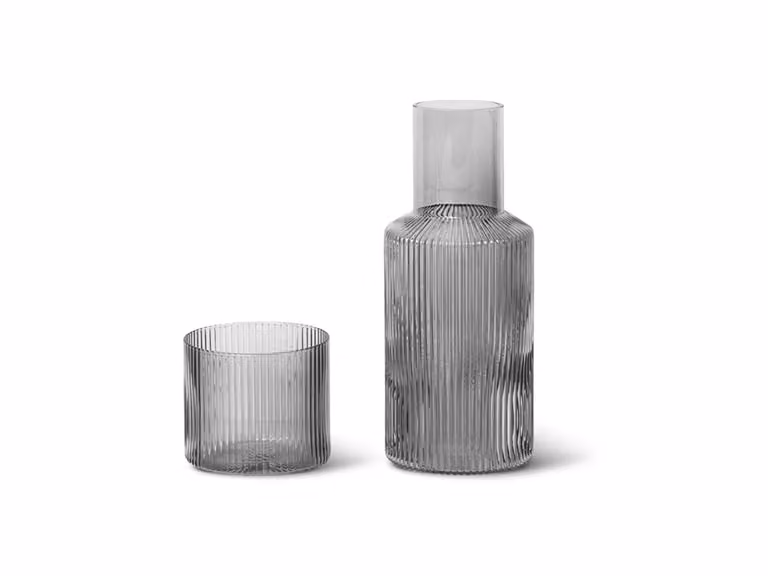 Ripple Set Caraffa - Grigio Fumé