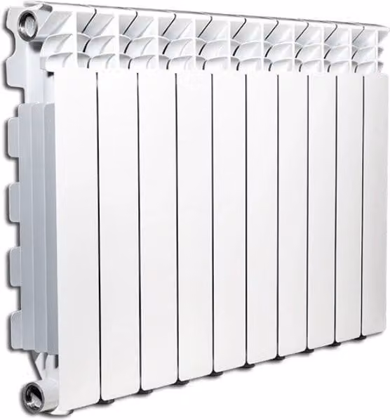 Radiatore Termosifone in alluminio Fondital EXCLUSIVO D3 bianco con interasse 800 mm, 7 elementi