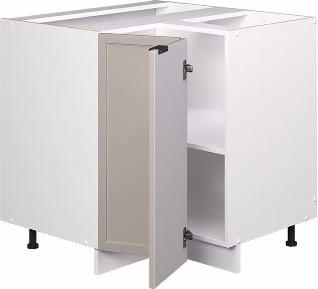 Mobile ad angolo cucina Fame-Line GrigioBeige/Bianco 80.5 cm, PL Rovere Vicco