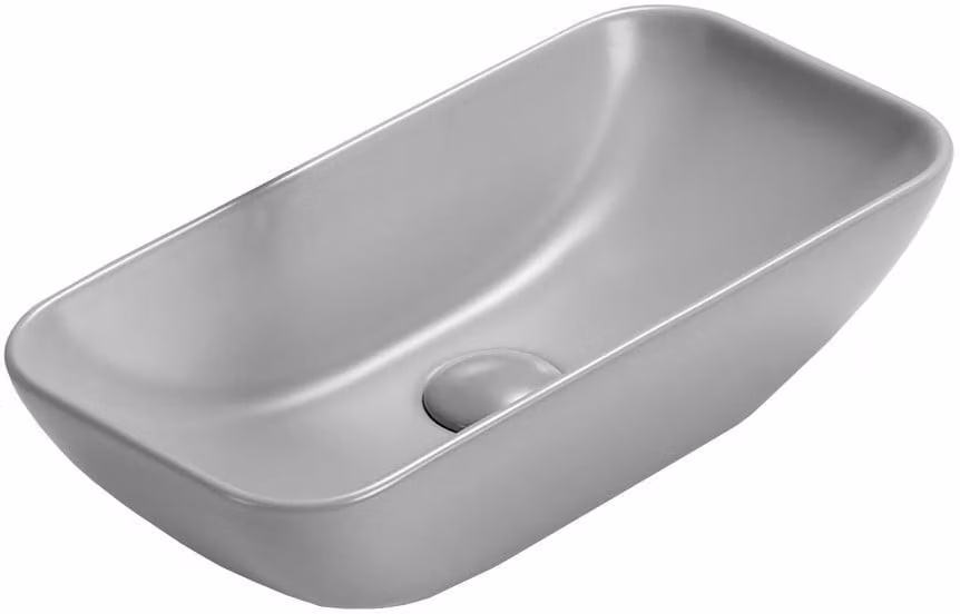 Mexen Klara lavandino da appoggio 46 x 23 cm, grigio chiaro opaco - 21564661