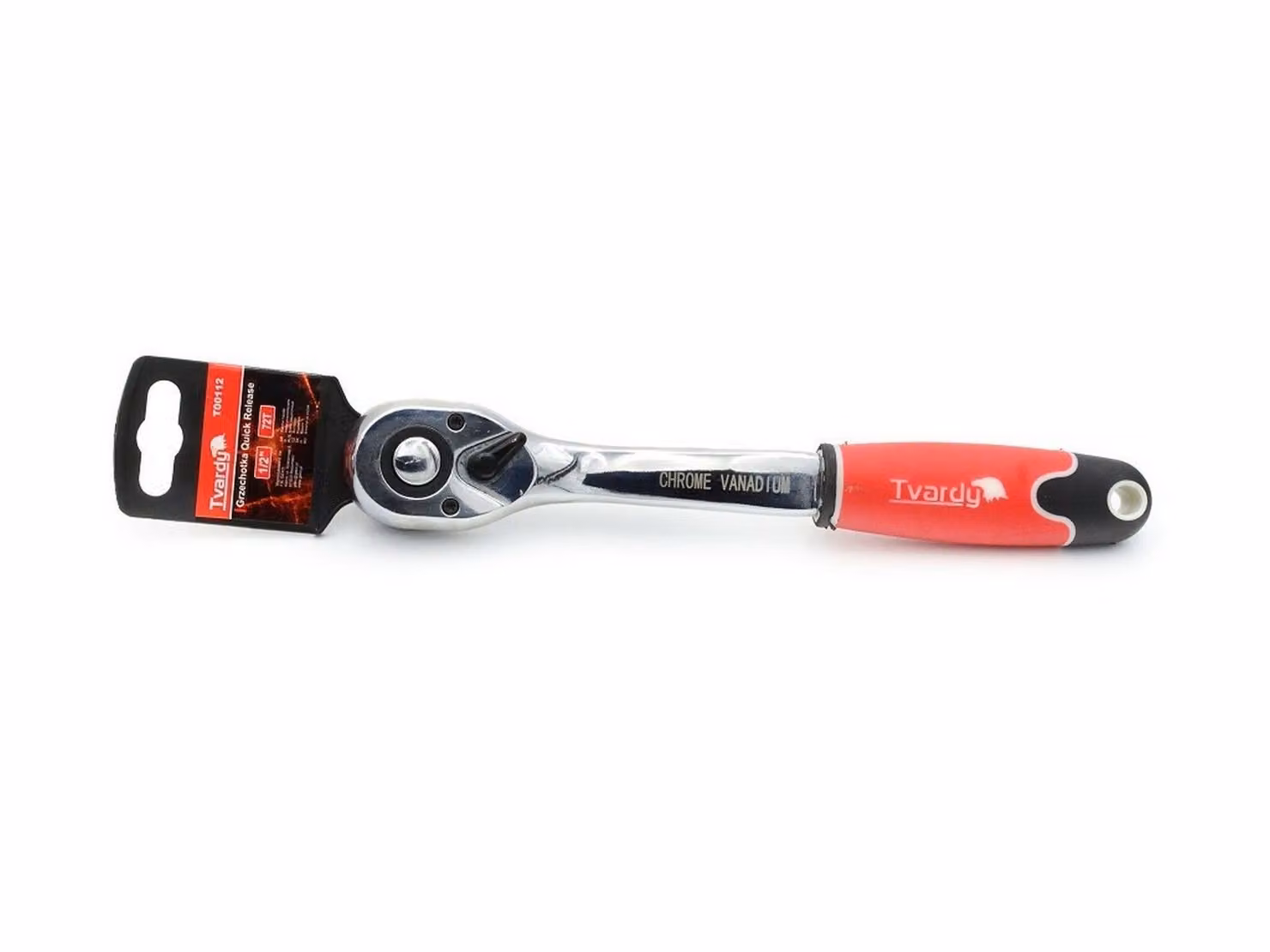 TVARDY Cricchetto 1/2", 72 denti sgancio rapido T00112