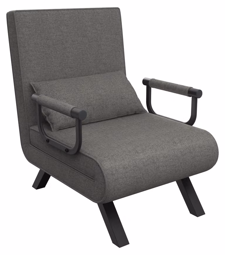 Divano letto 3 in 1 con schienale regolabile e cuscino