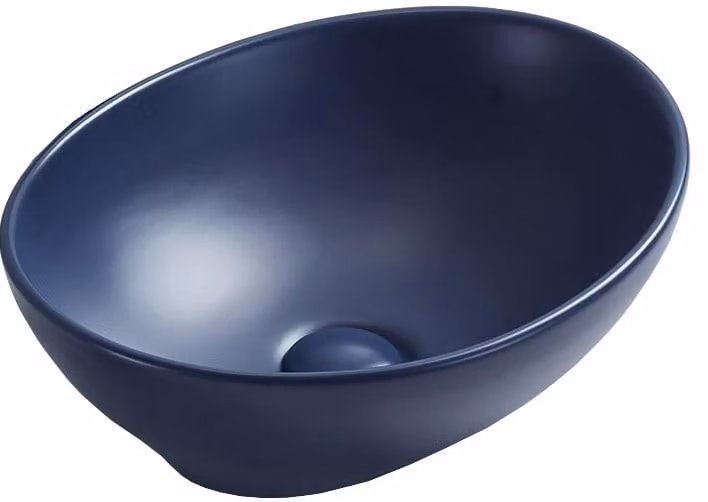 Mexen Elza lavabo da appoggio 40 x 33 cm, blu opaco - 21014042