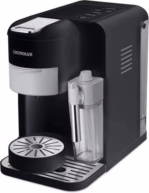 Trade Shop - Macchina Da Caffè Con Montalatte 3 In 1 1350w Multifunzione Adattatori Per Capsule Cialde -