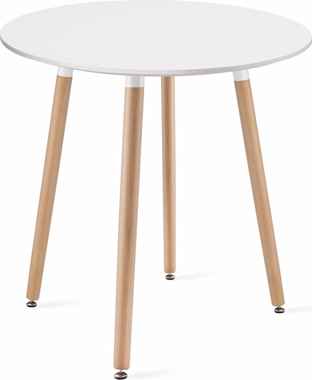 Tavolo da pranzo rotondo bianco KAMI 60x60 cm